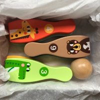 Детски дървен боулинг Tooky toy, снимка 4 - Игри и пъзели - 39463465