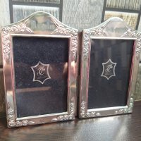  Рамка за Две Снимки от Махагон със Сребърен Обков 0,925, снимка 7 - Антикварни и старинни предмети - 40876756
