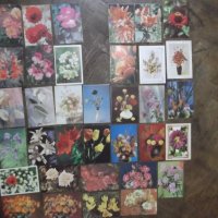 Лот от 35 бр. пощенски картички с цветя*, снимка 2 - Филателия - 28428369