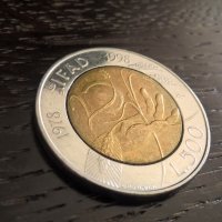 Монета - Италия - 500 лири | 1998г., снимка 1 - Нумизматика и бонистика - 32406417