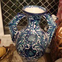 АРТ НУВО огромна колекционерска порцеланова ваза , снимка 1 - Антикварни и старинни предмети - 26591577