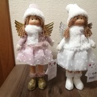 Декорация.Коледни кукли ангелчета., снимка 1 - Кукли - 42964351