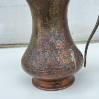 Арабска медна кана / каничка. №2308, снимка 2 - Антикварни и старинни предмети - 36699571