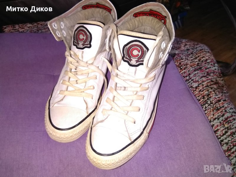 Converse All Star естествена кожа маратонки №37,5 стелка 24см унисекс, снимка 1