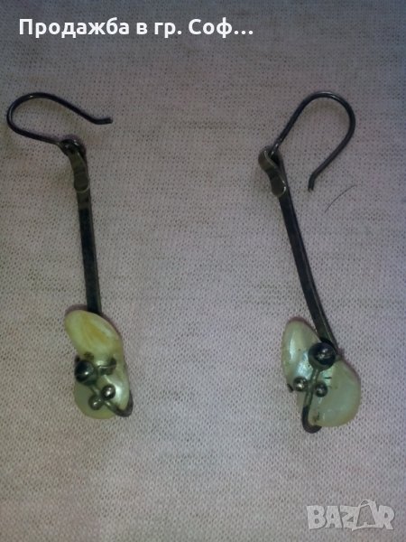 Обеци от седеф, снимка 1