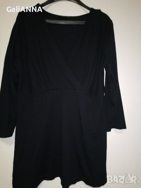 ЕЛЕГАНТНА ТУНИКА В ЧЕРНО XL, снимка 1