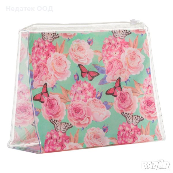  Органайзер с рози и пеперуди, прозрачен, снимка 1