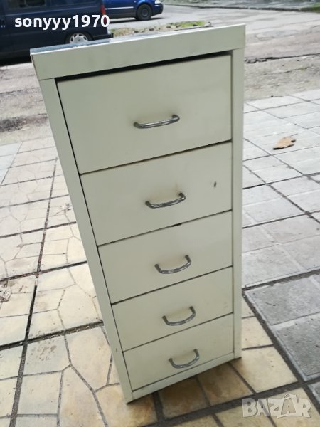 ШКАФ-1БР МЕТАЛЕН С 5 ЧЕКМЕДЖЕТА 1012230802, снимка 1