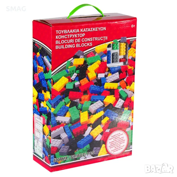 Комплект пластмасови части Конструктор за развитие на креативността (800 части) S_1156026, снимка 1