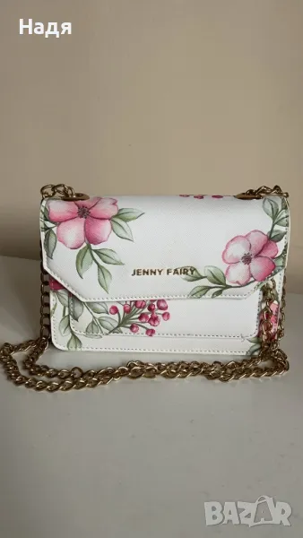 Нова дамска чанта с флорален мотив, снимка 1