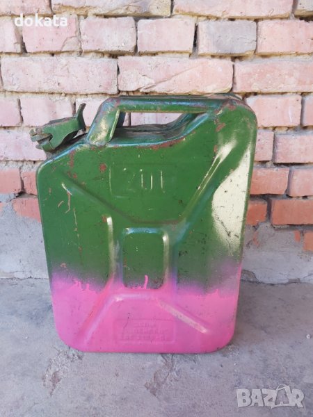 Стара желязна туба за гориво, снимка 1