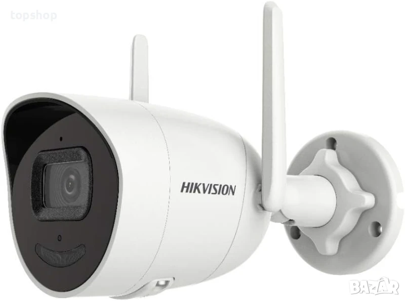 НОВА, ЗАПЕЧАТАНА IP камера HIKVISION DS-2CV2041G2-IDW(4mm)(W), Hikvision 4MP WiFi Bullet IP..., снимка 1