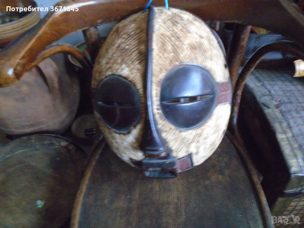 оригинална африканска маска, снимка 1