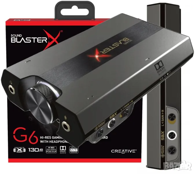Външна звукова карта Creative Sound BlasterX G6/32Bit DAC/7.1, снимка 1
