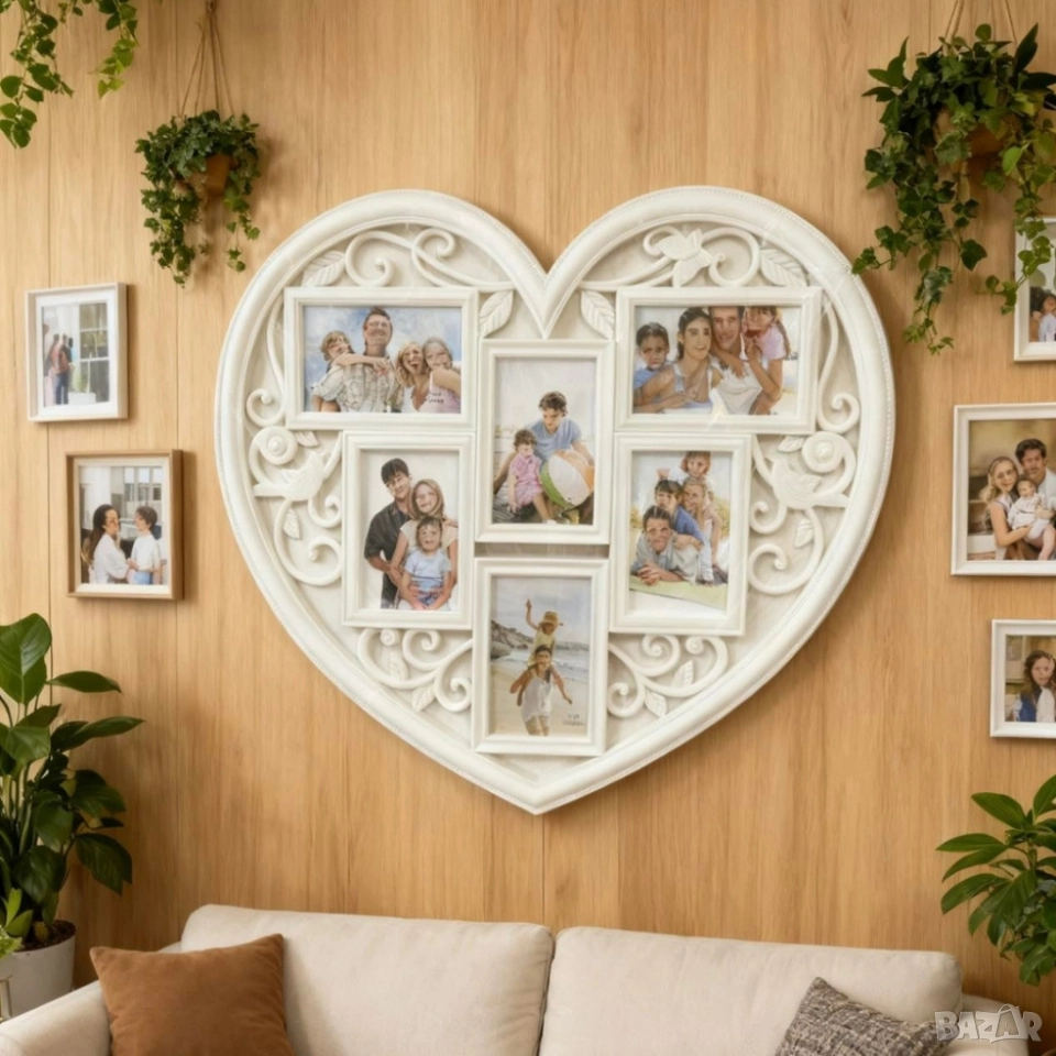 Рамка за снимки сърце - любимите снимки на едно място , снимка 1