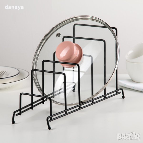 1931 Метална поставка за капаци органайзер за шкаф, снимка 1