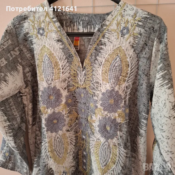 Шик рокля от Дубай, дълга, дълъг ръкав, бродерия. НОВА, снимка 1