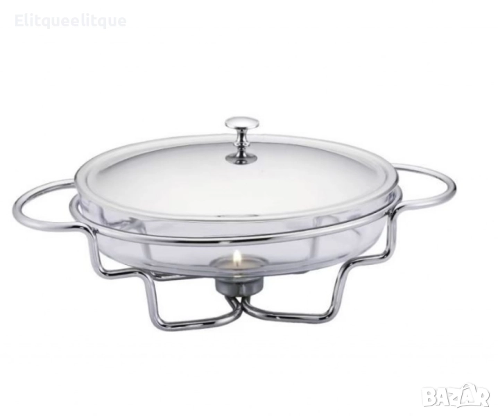 Съд за затопляне Bohmann, 1.6 л., Стоманен капак, Стъкло, Инокс, снимка 1