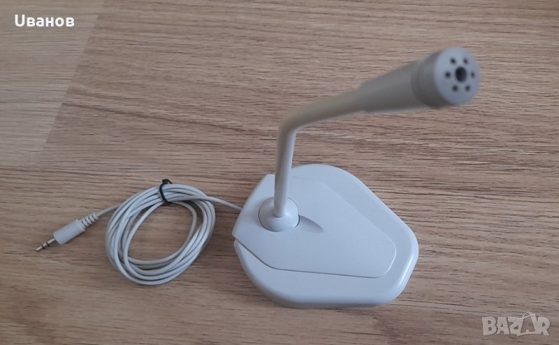 микрофон със стойка за компютър/ лаптоп, снимка 1