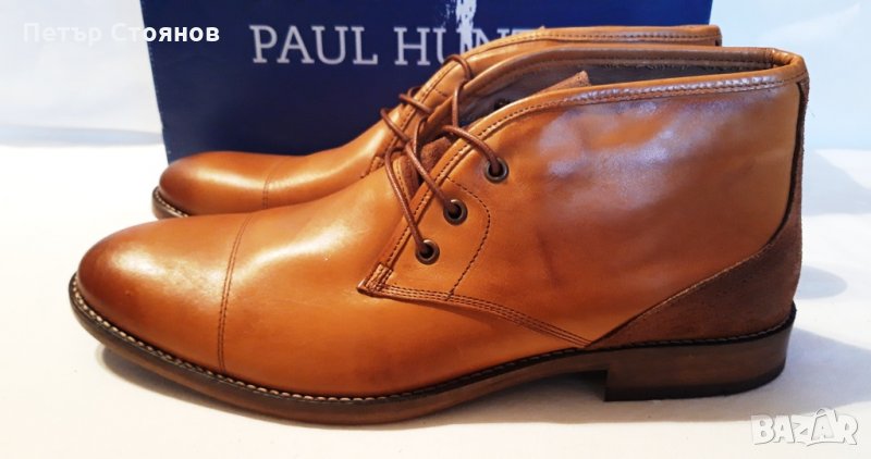 Удобни мъжки кларкове от естествена кожа PAUL HUNTER №45, снимка 1