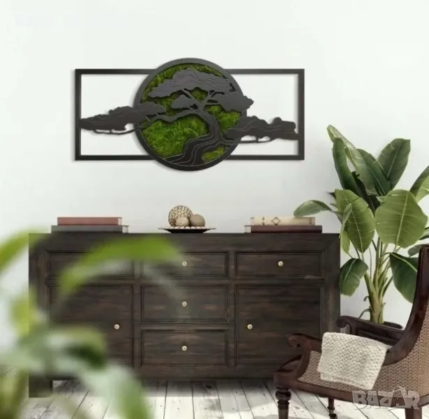 Пано "Дървото на живота" със скандинавски мъх, снимка 1