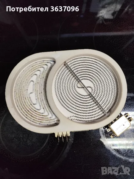 нагревателна плоча за керамичен плот 28/19см, снимка 1