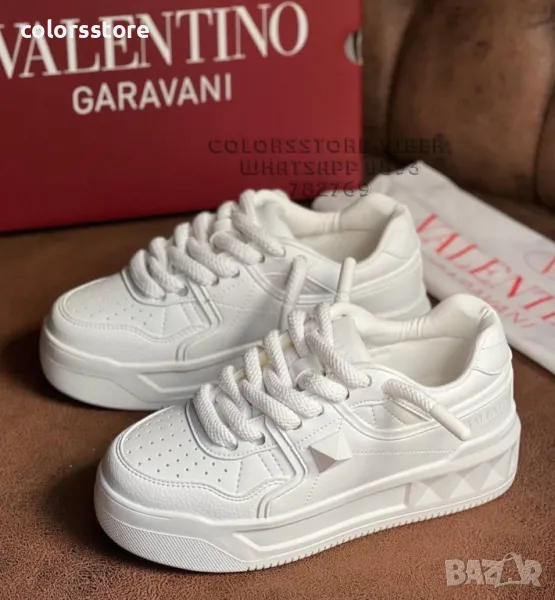 Мъжки бели кецове  Valentino-BR7E, снимка 1