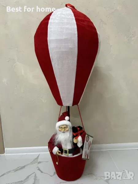 Голям Дядо Коледа във въздушен балон- 95 см, снимка 1