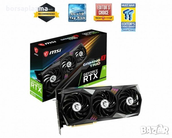 MSI GeForce RTX 3070 Gaming X Trio, 8GB GDDR6, снимка 1