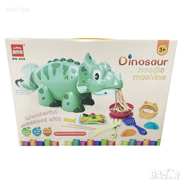 Комплект пластилин с Машина за спагети и аксесоари, DINOSAUR, варианти , снимка 1