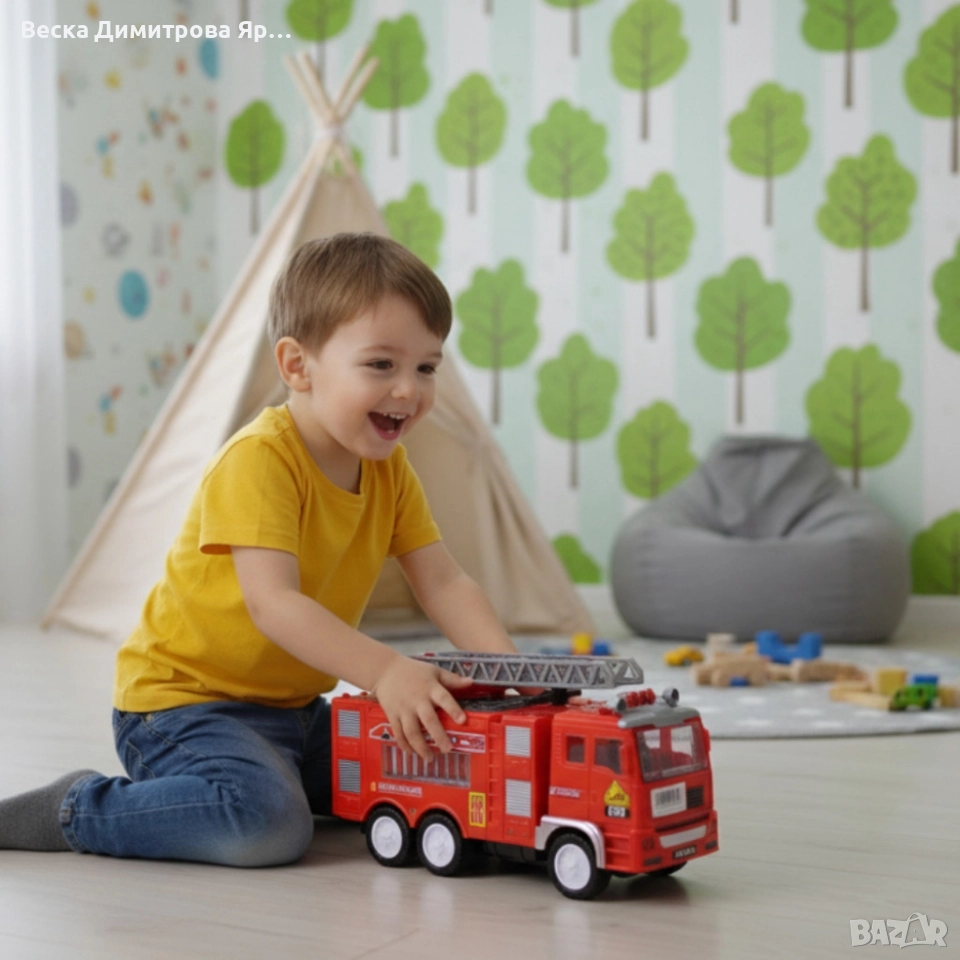Пожарна кола със светлини и звуци Fire Truck, снимка 1