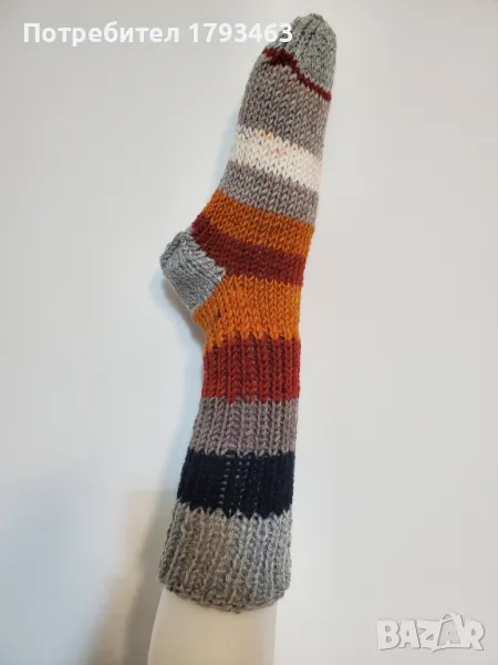 Ръчно  плетени  дамски  чорапи  размер  39, снимка 1