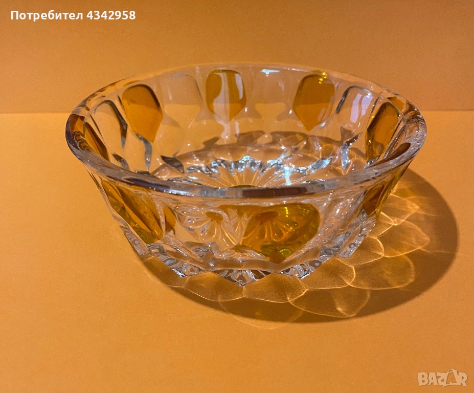 Кристална винтидж бонбониера.1960г., снимка 1