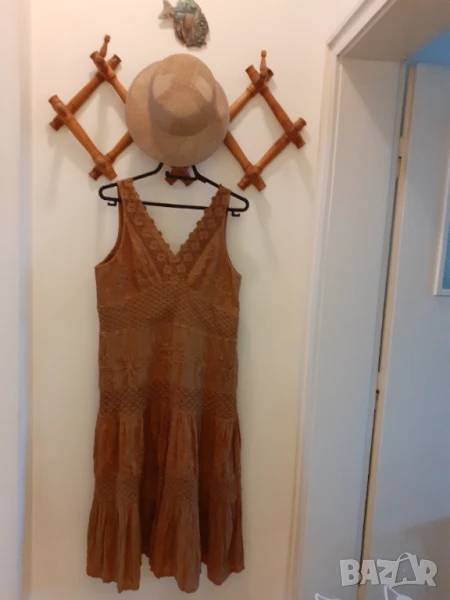 Рокля в чаено кафяво!, снимка 1