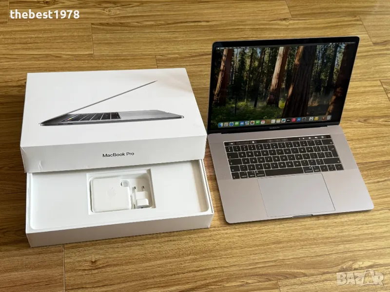 MacBook Pro 15 2018`Core i7-8750H/16GB RAM/256GB SSD/AMD PRO 555X-4GB, снимка 1