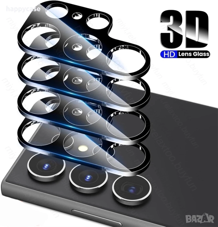 Samsung Galaxy S26 Ultra / 3D 9H Стъклен протектор за камера, снимка 1