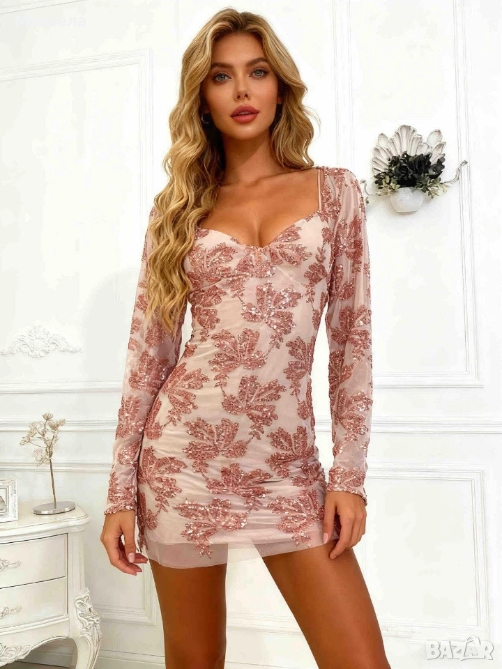 Дамска рокля с пайети - 68 лв., снимка 1