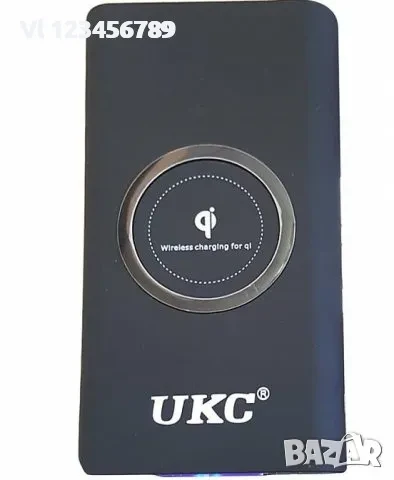 Външна соларна батерия power bank 10 000 mAh Wireless charging qi, снимка 1