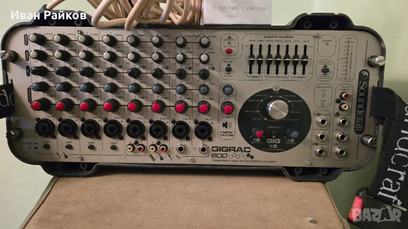 Продавам power mixer SOUNDCRAFT GIGRAC-600/2x300w, снимка 1