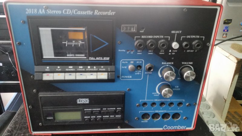 Coomber 2018 AA stereo CD/cassette recorder, снимка 1
