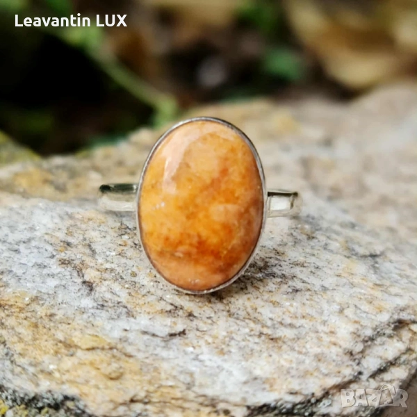 Сребърен пръстен с Корал , снимка 1