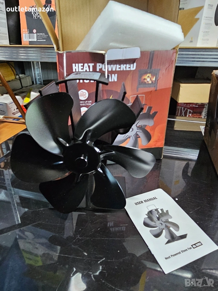 термозахранващ се вентилатор за печка модел HL-500J,, снимка 1