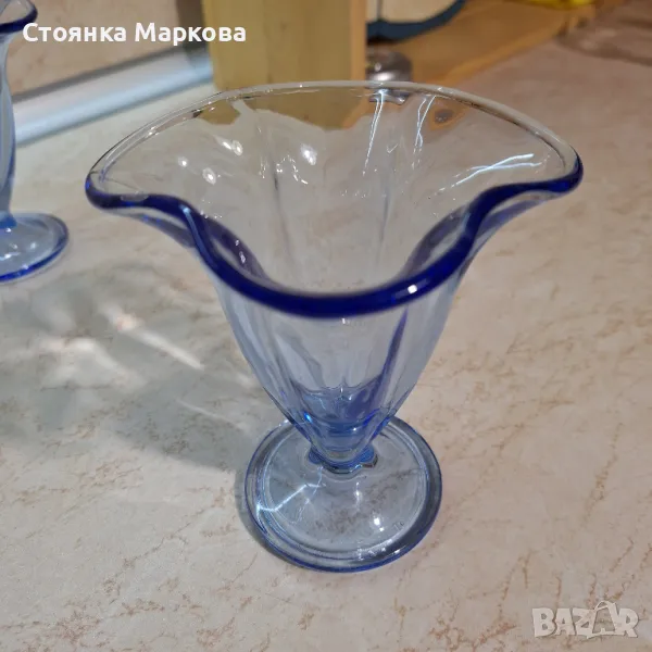 Нови чаши за мелба сини -6 бр, снимка 1