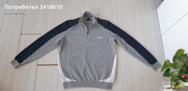 Hugo Boss Zelchior Half Zip Mens Size L/XL  ОРИГИНАЛ! Мъжки Памучен Пуловер!, снимка 1