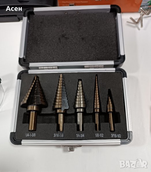 ПРОМОЦИЯ 48 ЛВ. Степенчати кобалтови свредла комплект, снимка 1