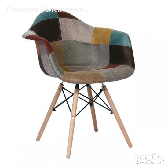 Висококачествени трапезни столове тип кресло пачуърк МОДЕЛ 27, снимка 1