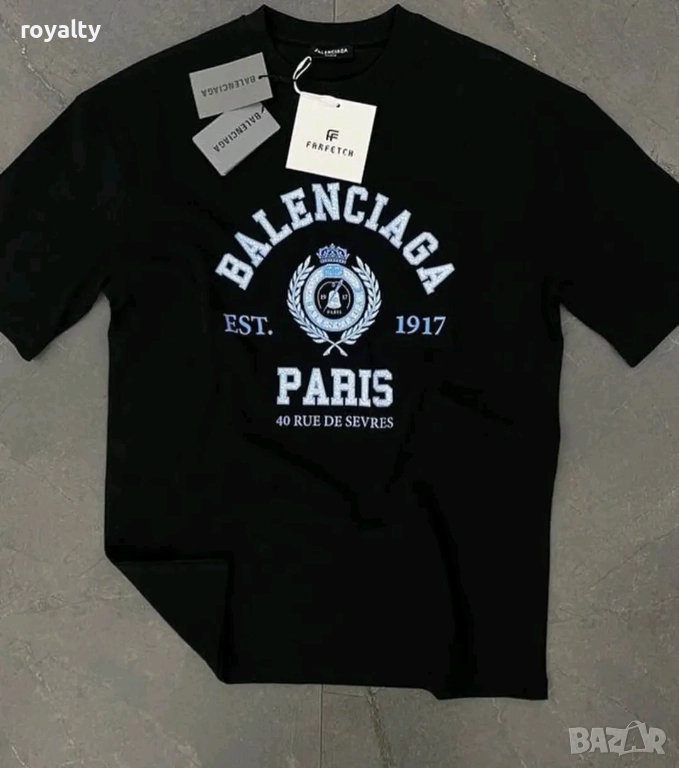 Balenciaga Черна Мъжка Тениска , снимка 1