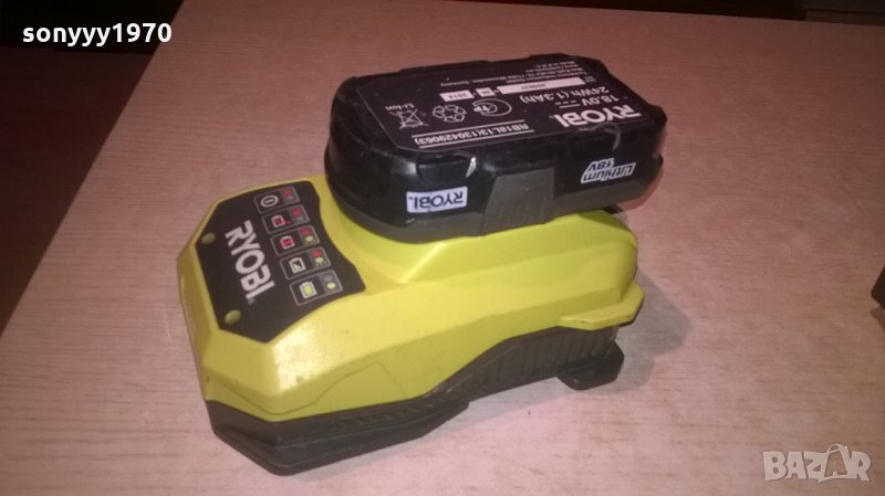RYOBI 18V-LITHIUM-CHARGER+BATTERY PACK-ВНОС ХОЛАНДИЯ, снимка 1