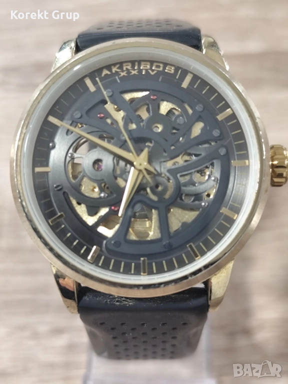 AKRIBOS XXIV, Часовник с видим механизъмю, снимка 1