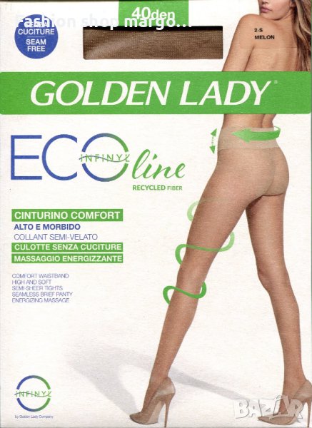 Чорапогащник GOLDEN LADY Eco Line-Infinyl 40 DEN, снимка 1